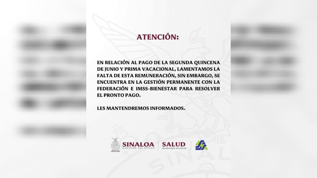comunicado del sector salud