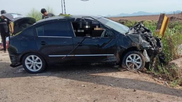 Automovilista pierde la vida en Sinaloa municipio tras caer al Canal Alto, a la altura de Ruiz Cortines