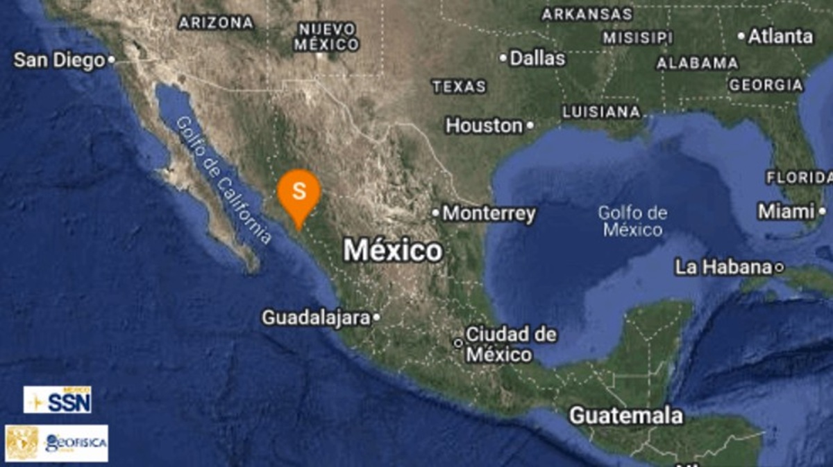 Confirma el SSN sismo de 4.6 grados en Sinaloa