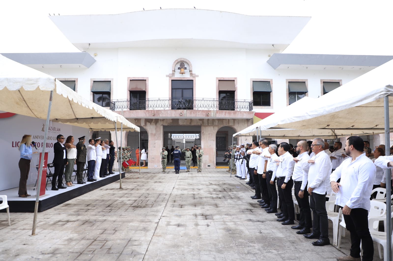 acto cívico en conmemoración del Aniversario Luctuoso número 153 de Benito Juárez