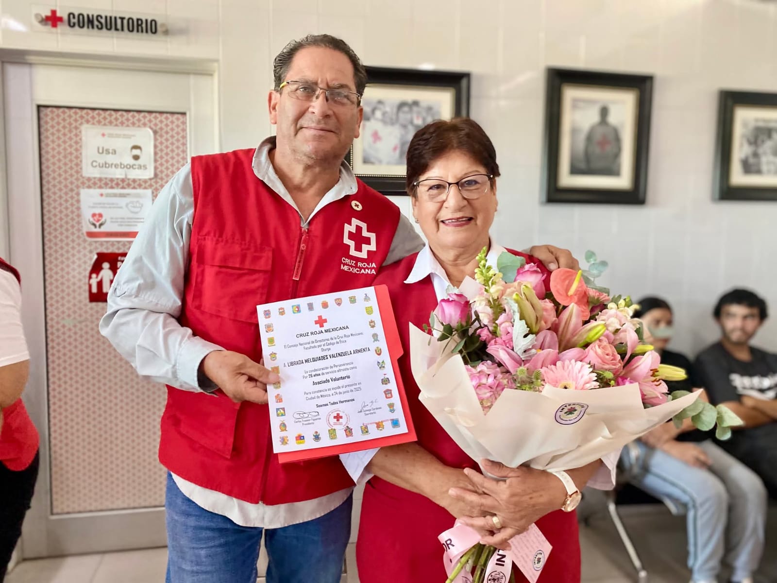 Cruz Roja Guasave se despide de la enfermera Librada Melquiades