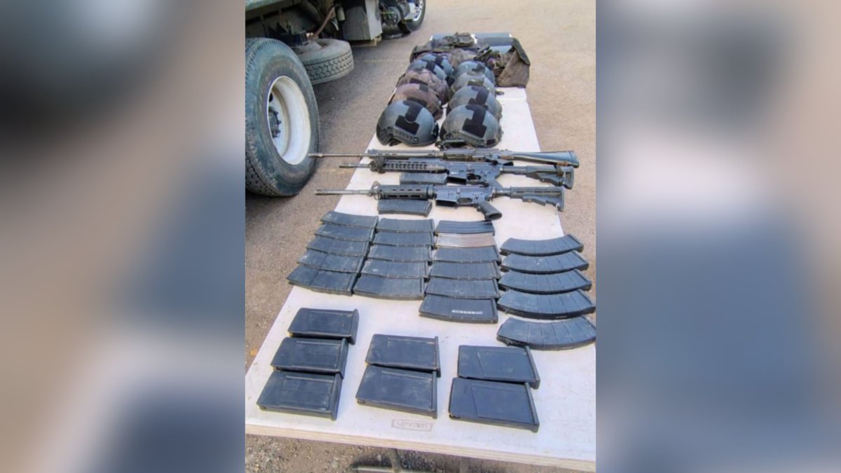 Decomisan armas, cartuchos y equipo táctico en Caminaguato