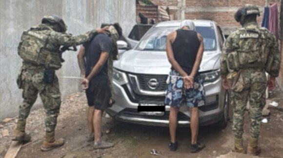 Detuvieron a dos sujetos, en casa asegurada en Navolato donde marinos encontraron un cadáver