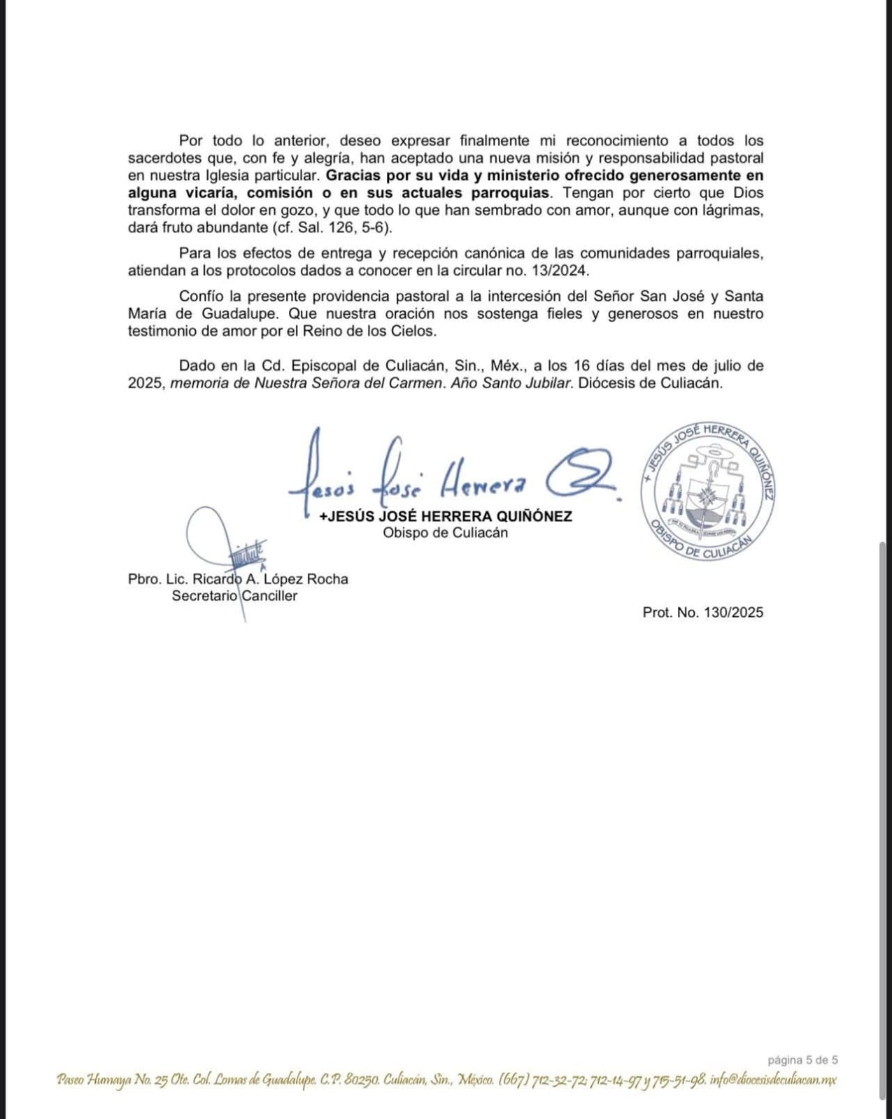 diocesis de culiacan circular