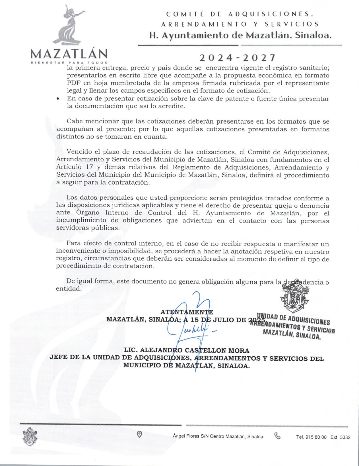 Busca Ayuntamiento de Mazatlán adquirir vehículos nuevos para tres áreas de gobierno