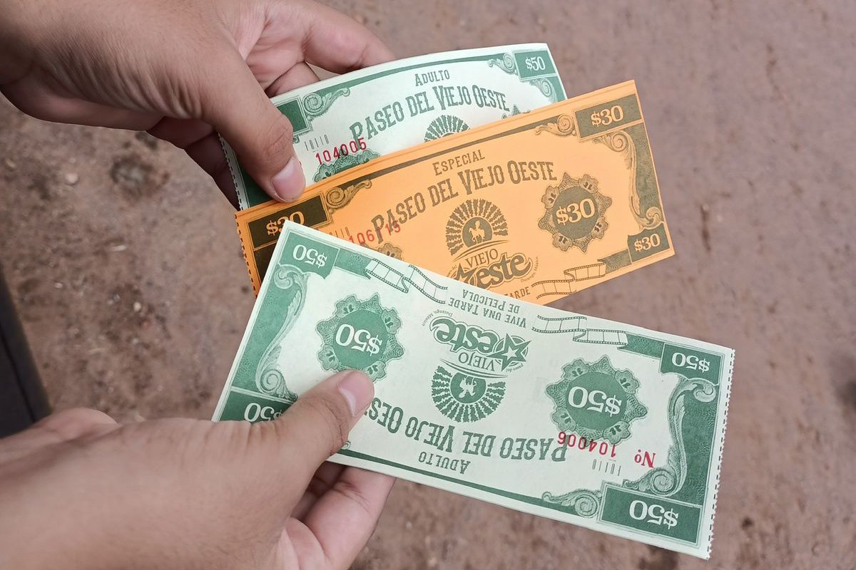 Billetes del Viejo Oeste en Durango