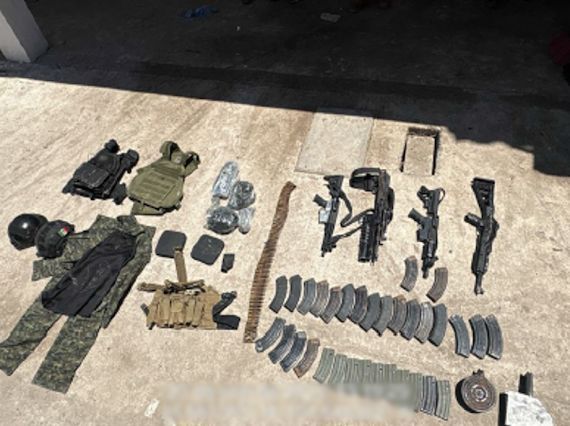 ejercito y marina aseguran armamento y vehiculos en navolato y culiacan decomisado