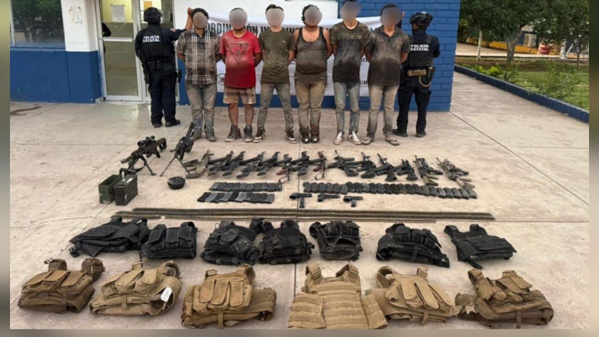 Enfrentamiento en Las Aguamitas, Navolato: 11 detenidos, un agresor abatido, armas y autos
