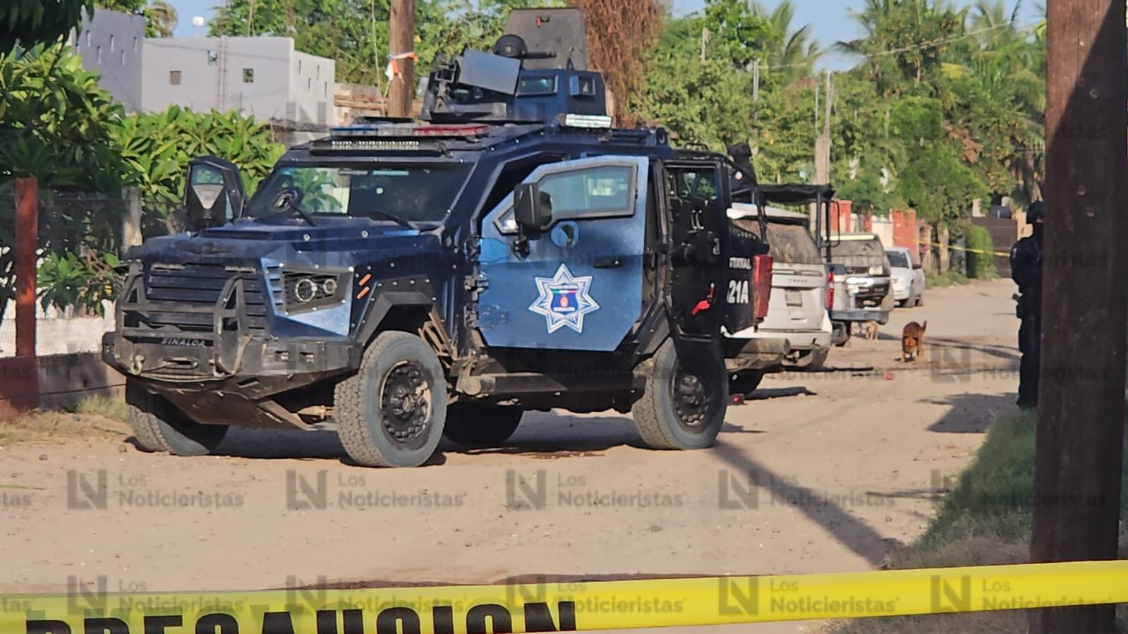Se registra fuerte enfrentamiento entre un grupo armado y policías estatales en Yebavito, Navolato