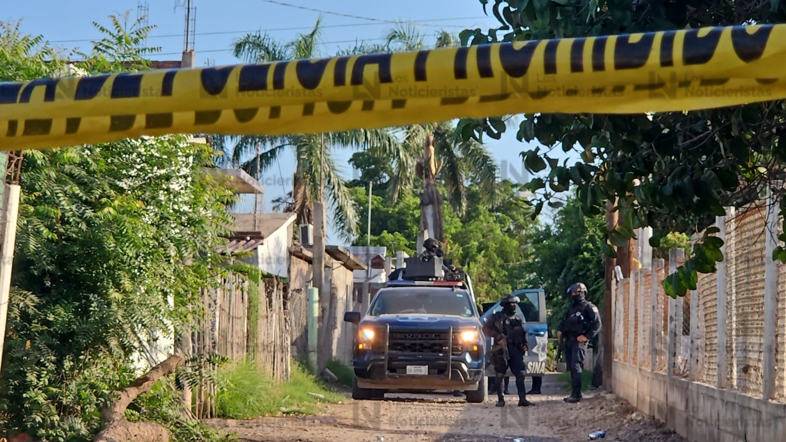 Se registra fuerte enfrentamiento entre un grupo armado y policías estatales en Yebavito, Navolato