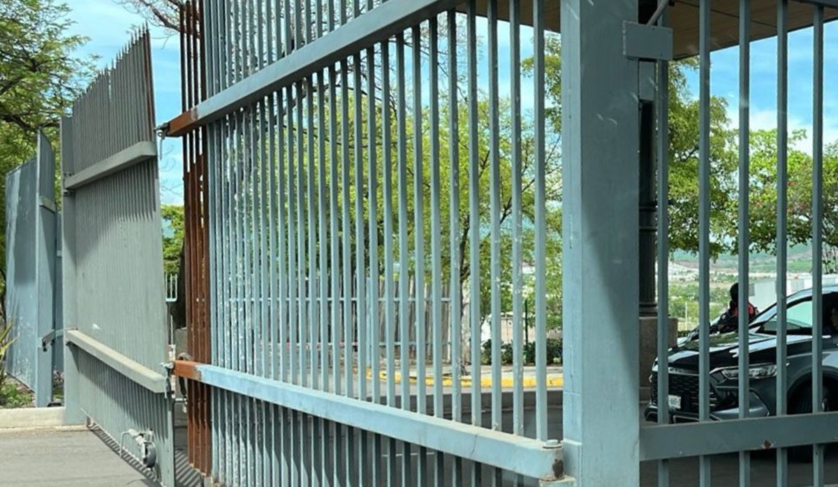 Entrada al residencial La Primavera, en Culiacán