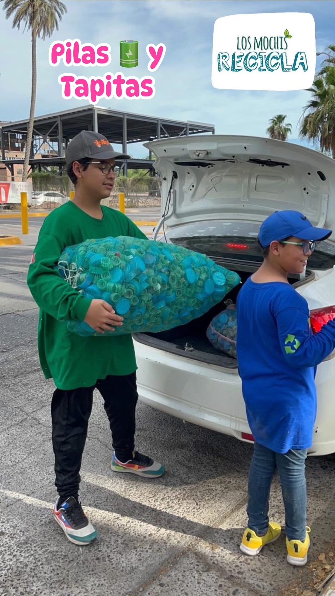 Familia de Los Mochis arma iniciativa para reciclar