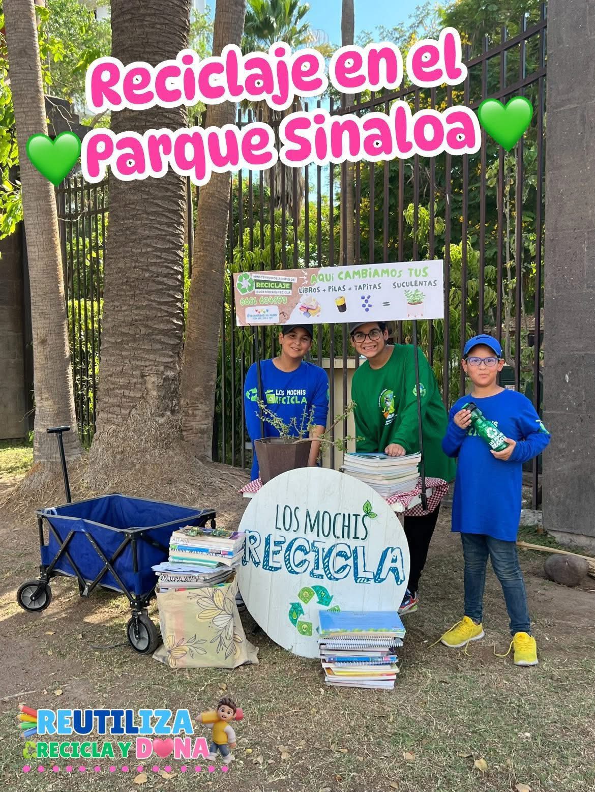 Familia de Los Mochis arma iniciativa para reciclar