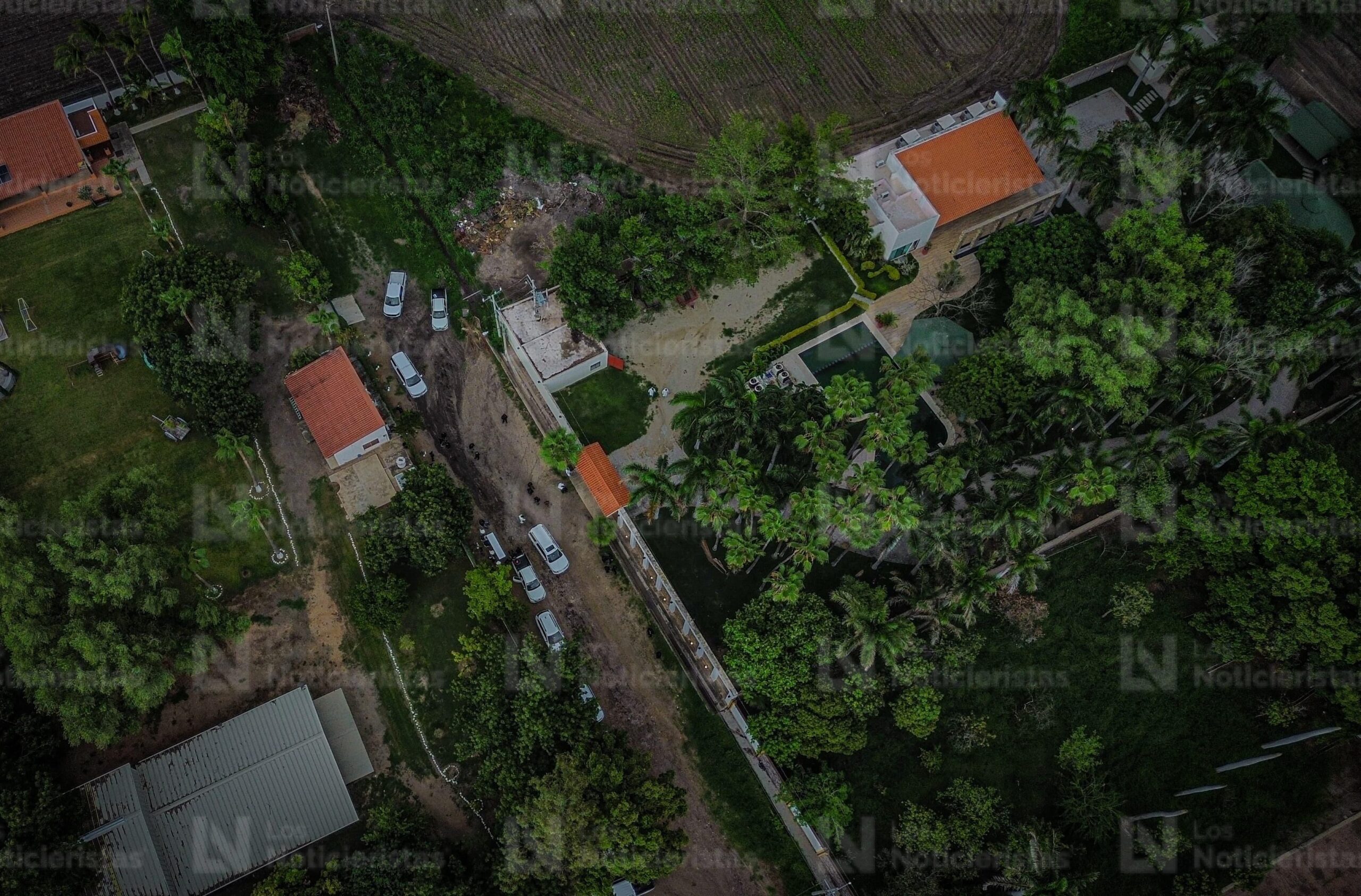 Finca en Culiacán donde asesinaron a Héctor Melesio Cuén Ojeda y privaron de su libertad a "El Mayo" Zambada, en Culiacán