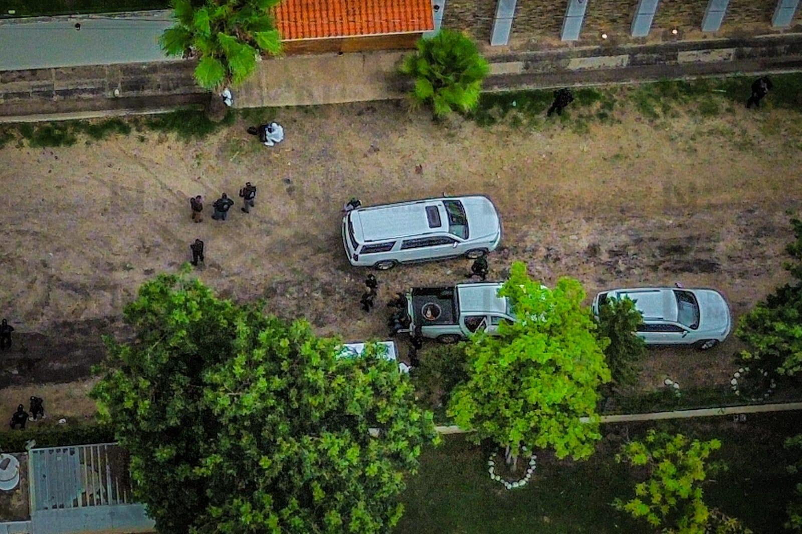 Finca en Culiacán donde asesinaron a Héctor Melesio Cuén Ojeda y privaron de su libertad a "El Mayo" Zambada, en Culiacán