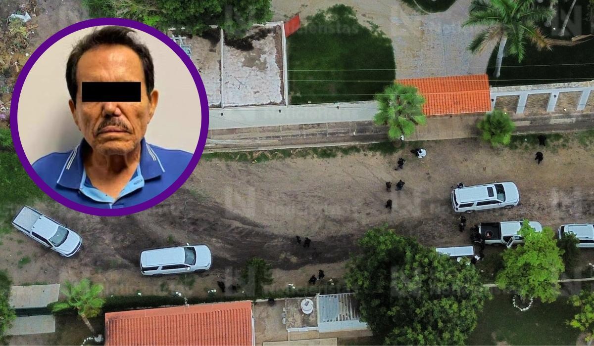 Finca en Huertos del Pedregal, Culiacán, de donde se llevaron a "El Mayo" Zambada