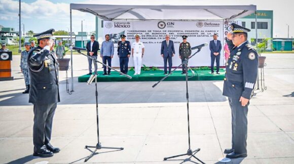 Rinde protesta Francisco Alvarado Terán, como coordinador de la Guardia Nacional en Sinaloa