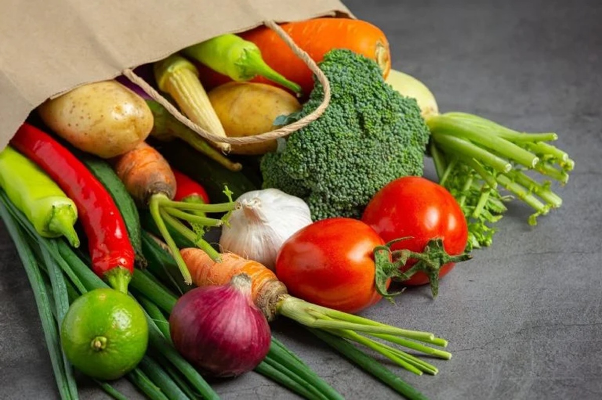 Bolsa con verduras