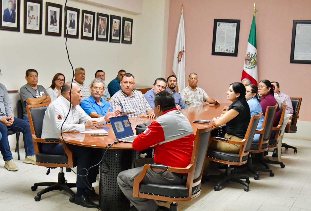 Funcionarios de Salvador Alvarado se coordinan ante posibles contingencias por lluvias