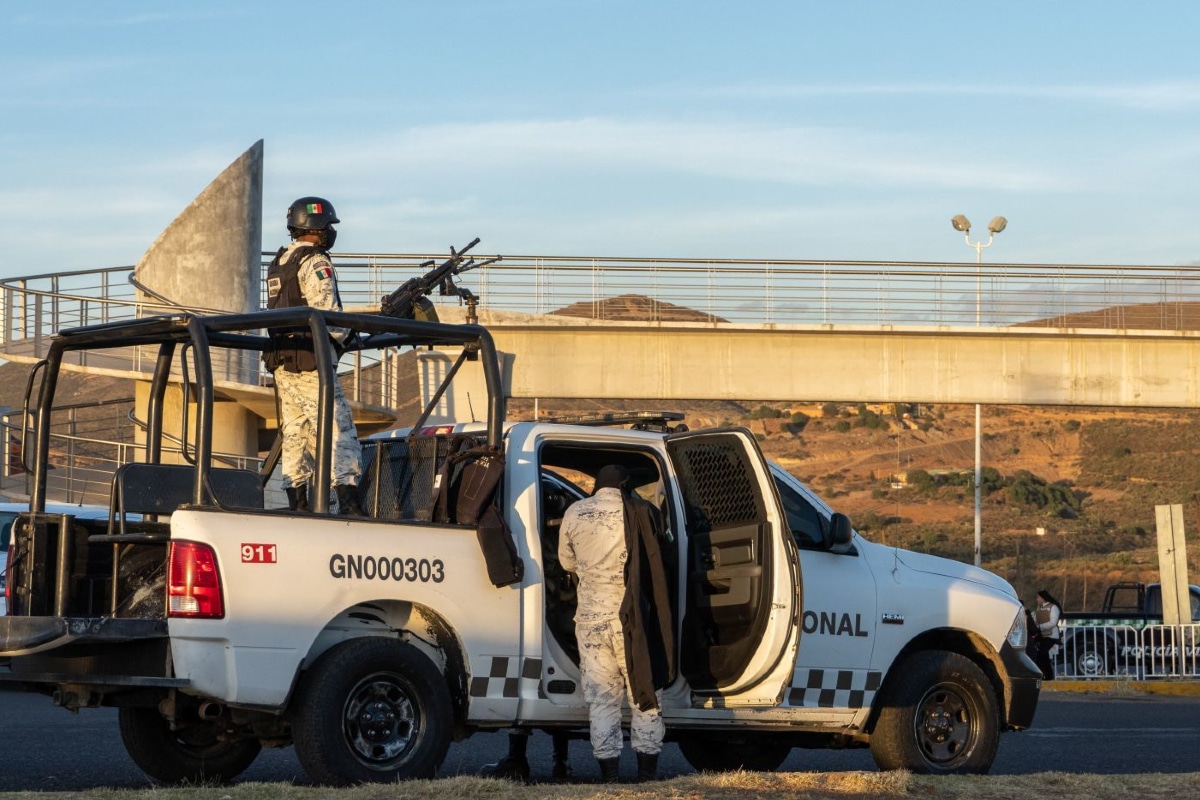 Patrulla de la Guardia Nacional en Zacatecas