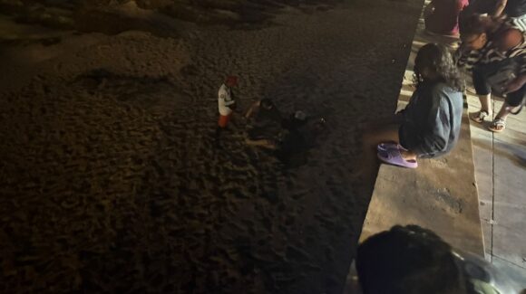 Por una foto del recuerdo en Mazatlán termina en la arena; hombre se cae en la playa