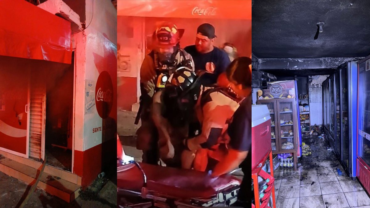 Bomberos de Mazatlán rescatan con vida a una persona atrapada en un incendio