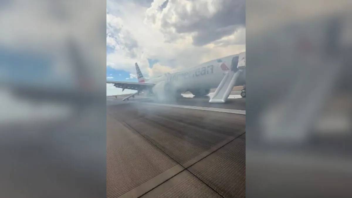 Incendio en avión de American Airlines previo al despegue en Denver