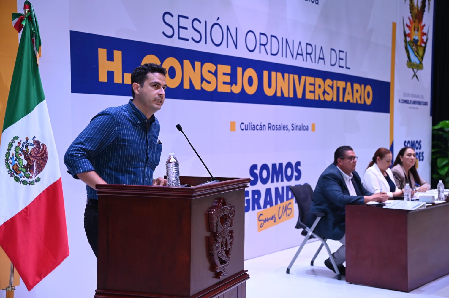 Isfa Bernabé Leal Salazar, secretario general del Sindicato Único de Trabajadores de la Universidad Autónoma de Sinaloa (SUNTUAS) sección Administrativos e Intendencia