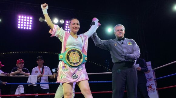 Karen Rubio gana el título CMB “Julio César Chávez” por TKO en Culiacán