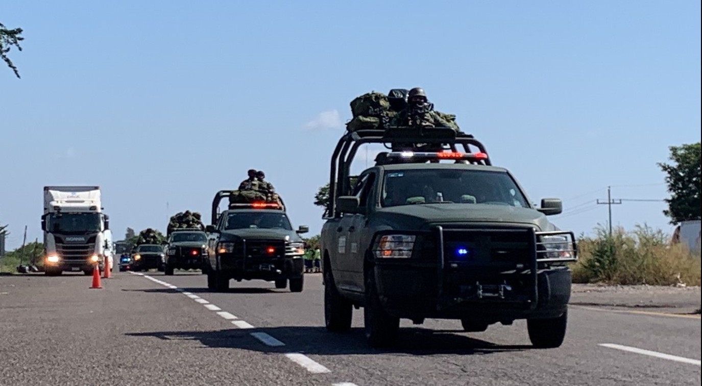 Llegan 1, 500 elementos del Ejército a Sinaloa