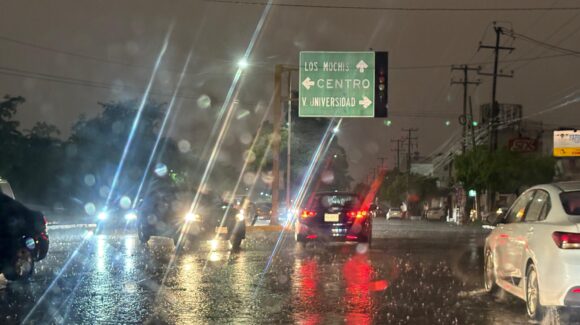 Se registran tormentas eléctricas durante esta noche; el centro de Sinaloa tendrá lluvias fuertes