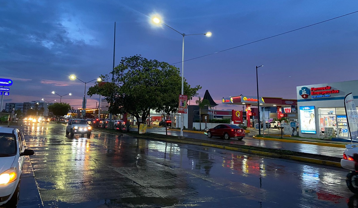 Lluvias moderadas en Culiacán