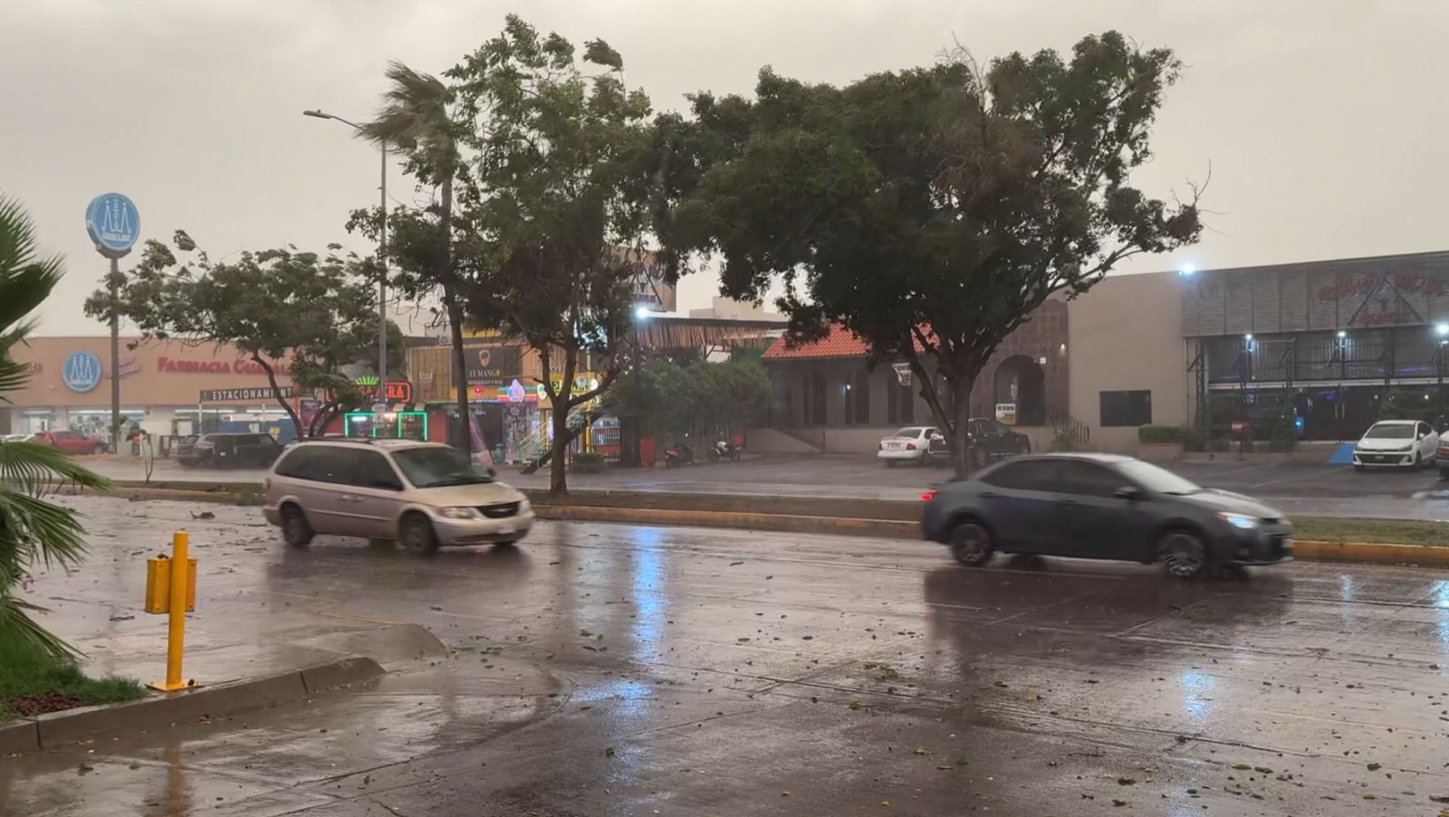 Lluvias y fuertes vientos en Culiacán. Foto temática