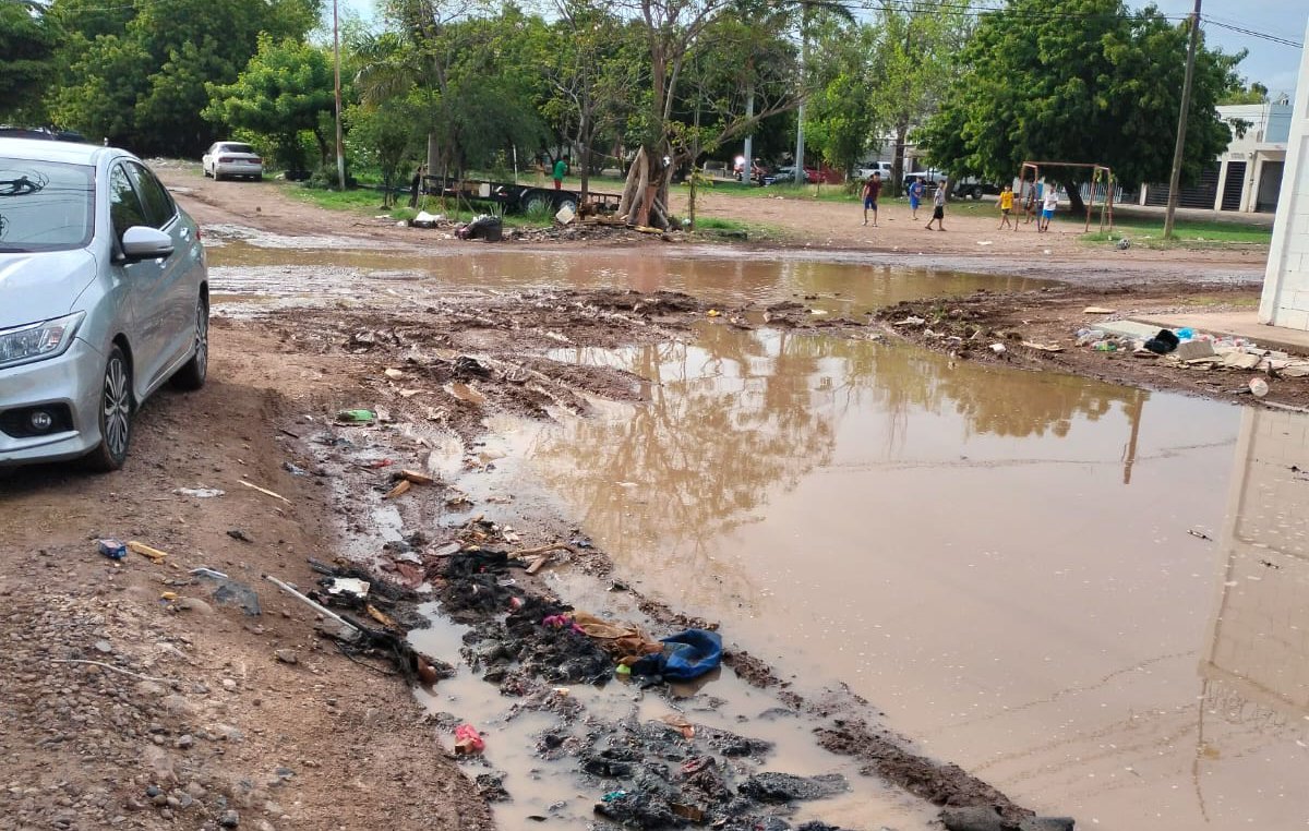 lodazales en fraccionamiento santa cecilia en los mochis sin