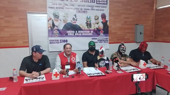 “Queremos que la lucha libre vuelva a Guasave”: Función benéfica para Cruz Roja buscan que vuelva cada mes