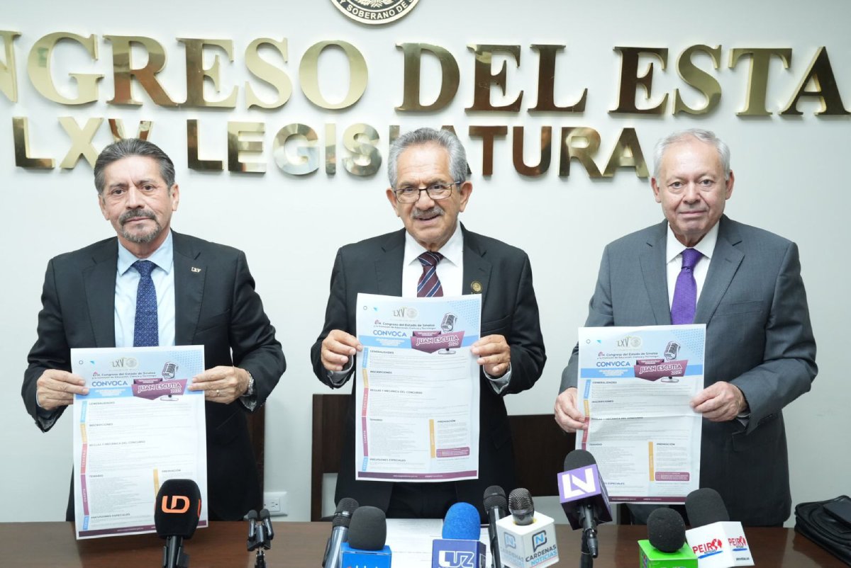 Congreso del Estado de Sinaloa invita VII Concurso Nacional de Oratoria Juan Escutia 2025