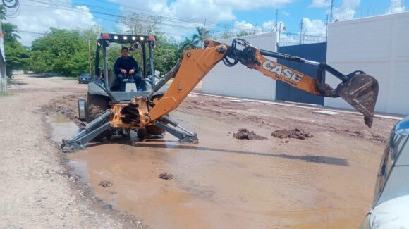 Responde la Dirección de OP en Ahome a los vecinos del fraccionamiento Santa Cecilia en Los Mochis