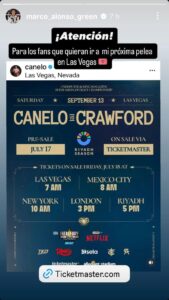 Marco Verde peleará en la función de Las Vegas de 'Canelo' Álvarez