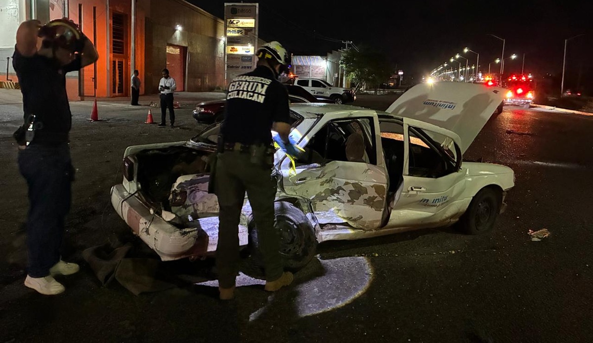 Muere hombre atropellado tras choque entre dos vehículos en La Costerita, en Culiacán