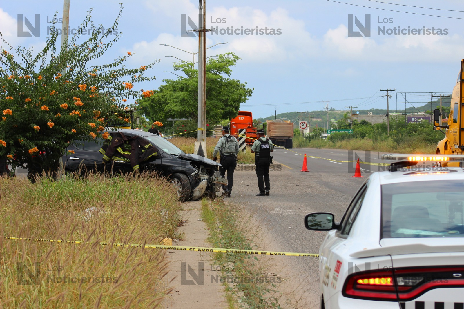 Mujer pierde la vida en fuerte choque sobre la carretera Internacional México 15, al sur de Mazatlán