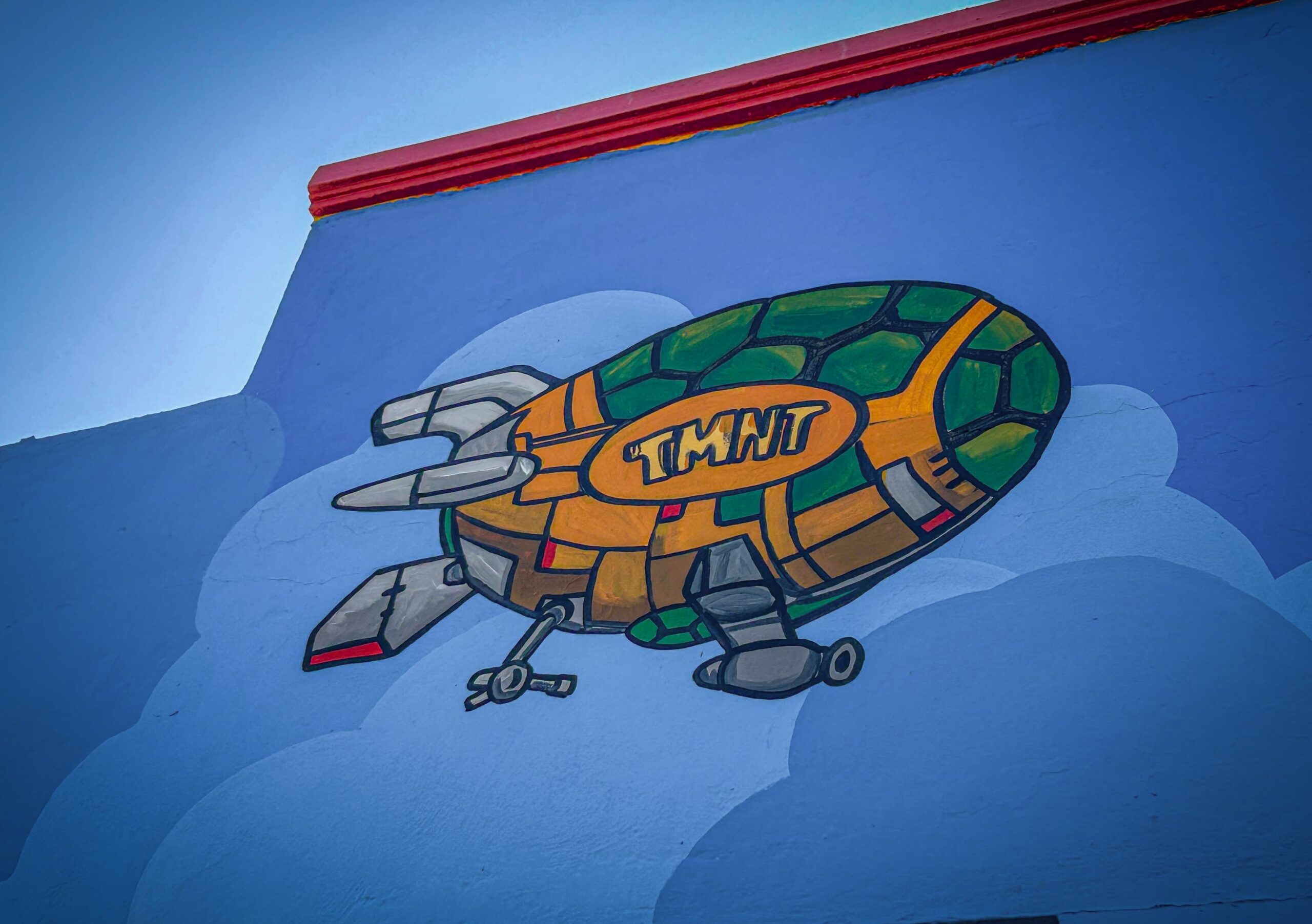 mural en homenaje las Tortugas Ninjas Adolescentes Mutantes en Culiacán
