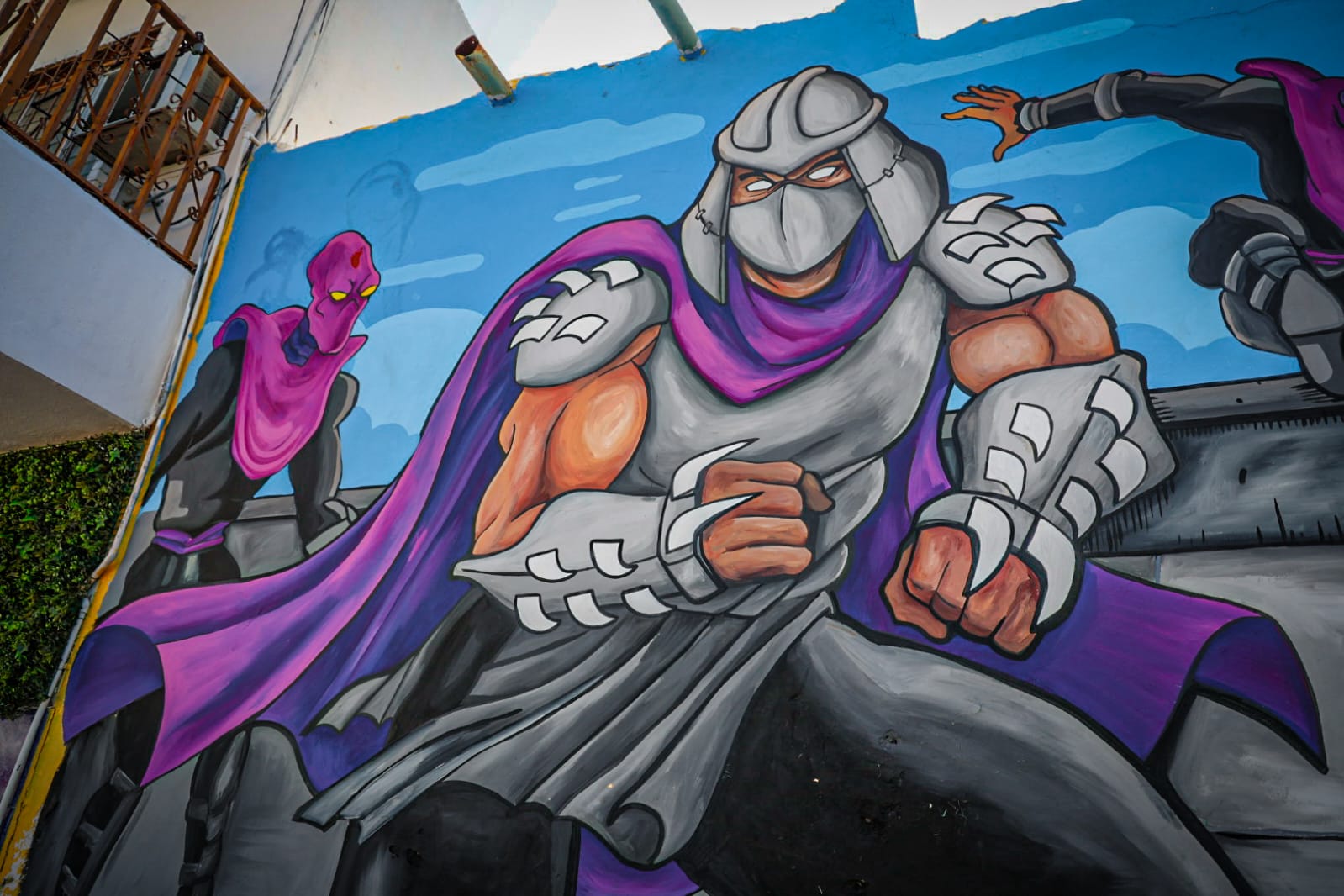 mural en homenaje las Tortugas Ninjas Adolescentes Mutantes en Culiacán