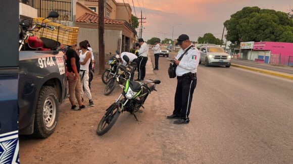 Tras muerte de adolescente de 13 años al accidentarse en moto, refuerzan en El Fuerte el operativo ‘Casco Seguro’