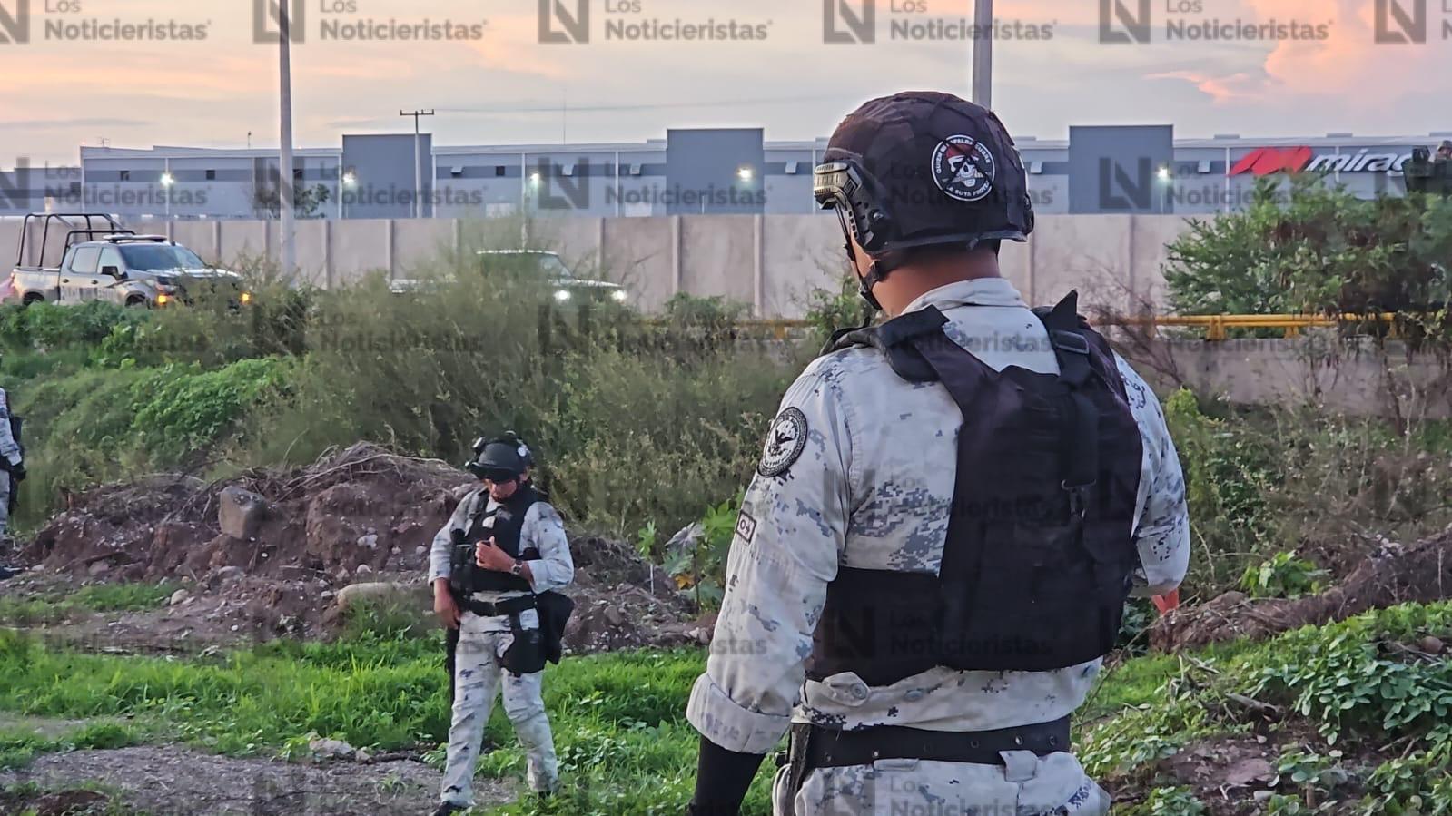 Tras persecución, detienen a un civil y aseguran un vehículo en Culiacán
