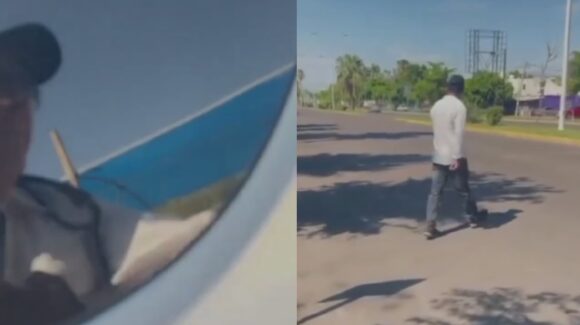 (VIDEO) Captan pleito entre agente de Tránsito de Ahome, el ‘Pato’ Heredia y un ciudadano