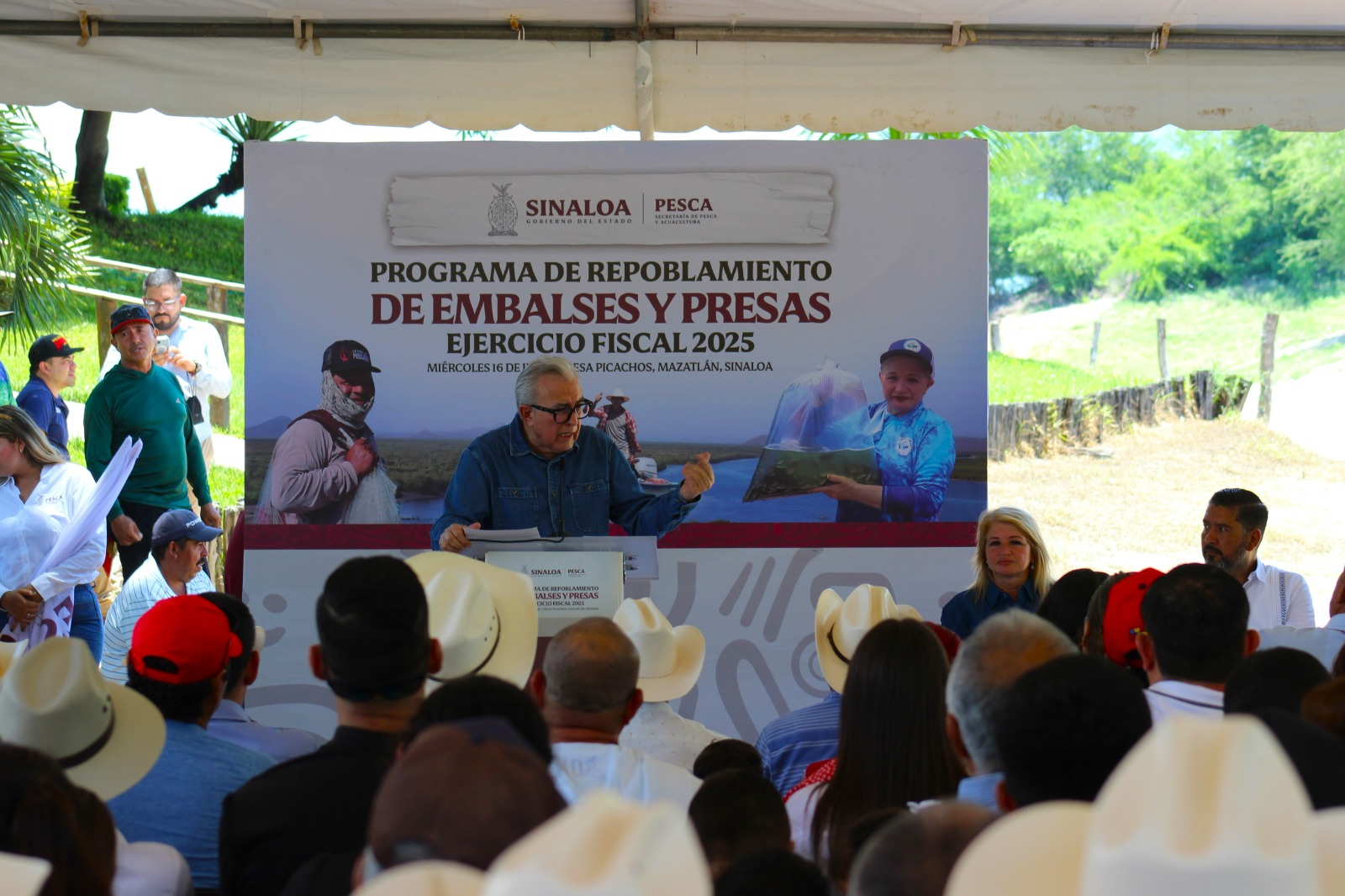 Arranca programa de Repoblamiento de Embalses y Presas en Mazatlán