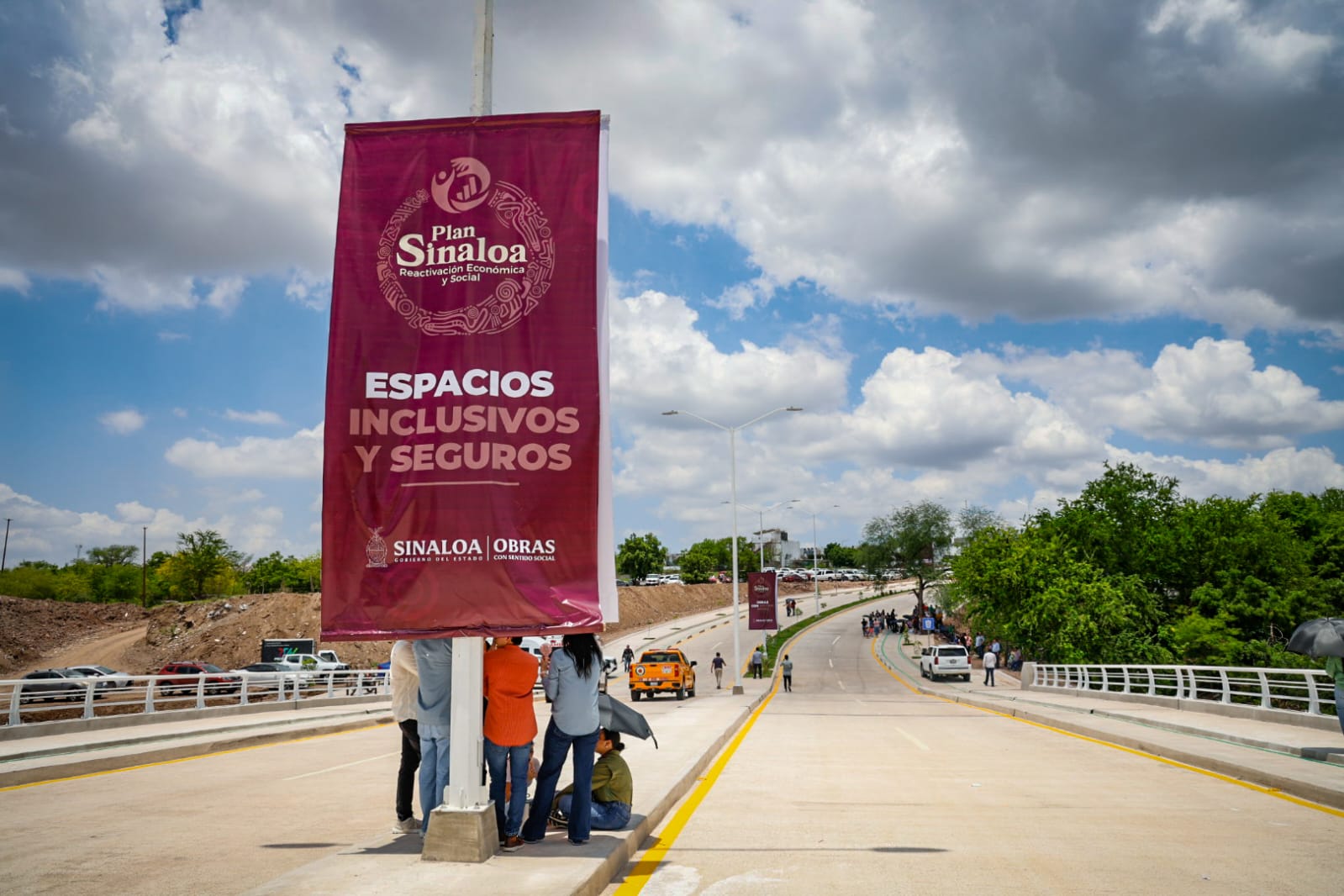 Rocha inaugura el nuevo puente Humaya en Santa Fe, Culiacán