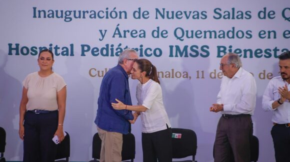 “Somos un gobierno del pueblo y para el pueblo”; inauguran Sheinbaum y Rocha quirófanos y área para quemados en el HPS 