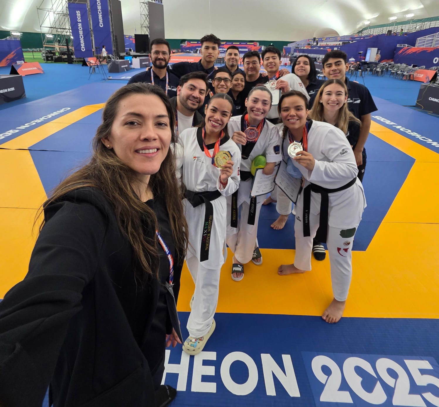 Selección Parataekwondo en campamento de Corea del Sur