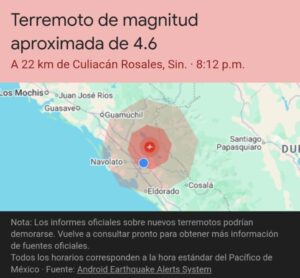 Tiembla en Culiacán, Sinaloa